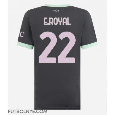 Camiseta AC Milan Emerson Royal #22 Tercera Equipación para mujer 2024-25 manga corta Camiseta AC Milan Emerson Royal #22 Tercera Equipación para mujer 2024-25 manga corta